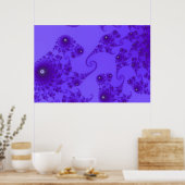 Poster bleu pourpre de l'hippocampe (Cuisine)