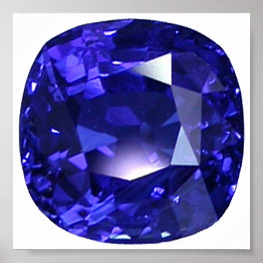 Poster Bleu profond (Devant)