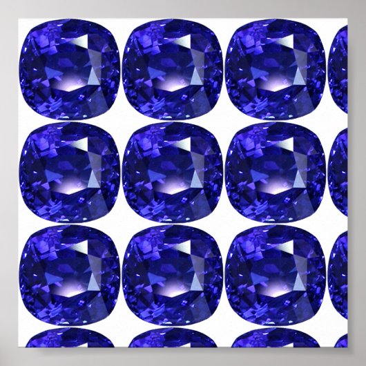 Poster Bleu profond (Devant)