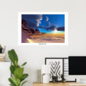 POSTER BLEU RÉCOLTANT (Bureau à domicile)