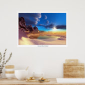 Poster Bleu réparateur revisité (Cuisine)