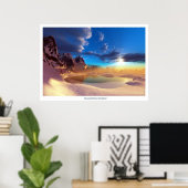 Poster Bleu réparateur revisité (Bureau à domicile)