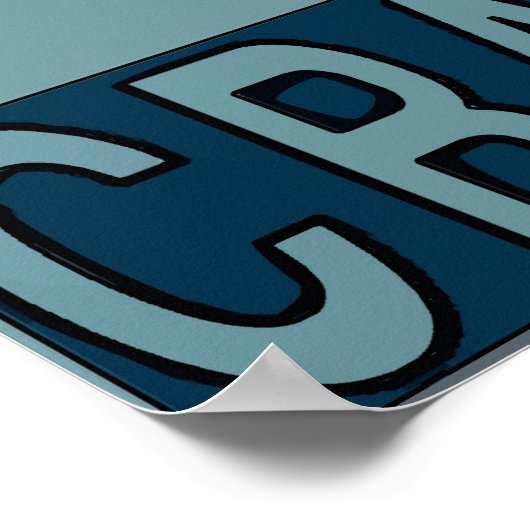 Poster Bleu Rouge (Coin)