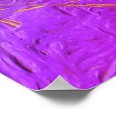 Poster Bleu rouge violet rose jaune tendance moderne Abst (Coin)