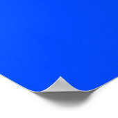 Poster Bleu (RYB) (couleur solide) (Coin)