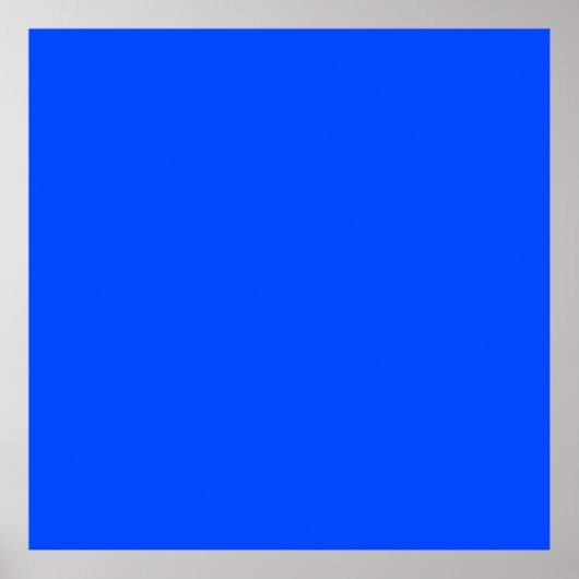 Poster Bleu (RYB) (couleur solide) (Devant)