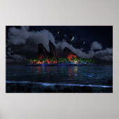 Poster Bleu sans fin (Nuit) (Devant)