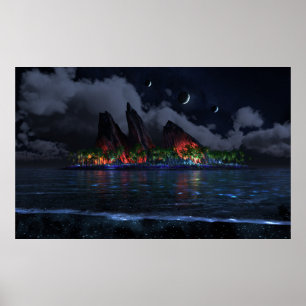 Poster Bleu sans fin (Nuit)