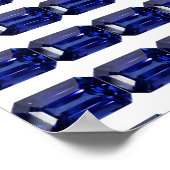 Poster Bleu saphir (Coin)