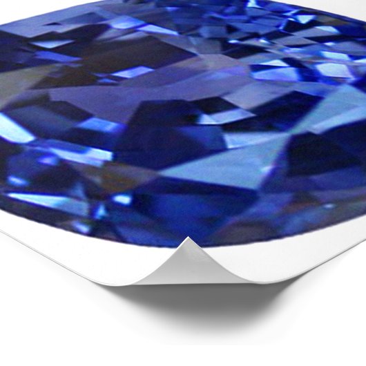 Poster Bleu saphir (Coin)