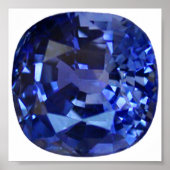 Poster Bleu saphir (Devant)