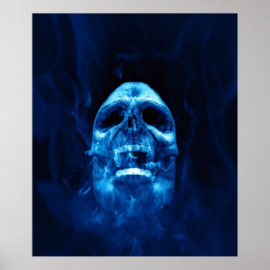 Poster bleu sculpté (Devant)