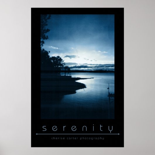 Poster Bleu sérénité (Devant)