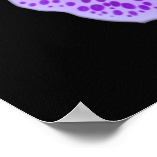 Poster Bleu Vanda Orchid Bloom Imprimer (Coin)