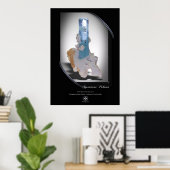 POSTER BLEU VERT (Bureau à domicile)