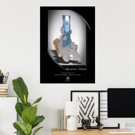 POSTER BLEU VERT (Bureau à domicile)