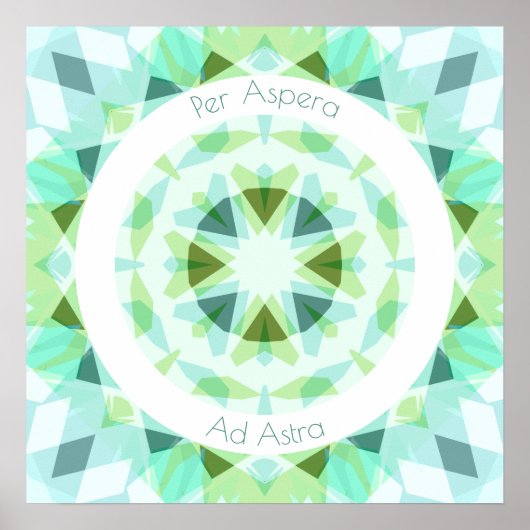 Poster Bleu Vert Par Aspera Ad Astra Motivationnel (Devant)
