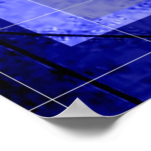 Poster bleu vitruvien de Leonardo (Coin)