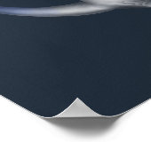 Poster bleu Willow Dachshund (Coin)