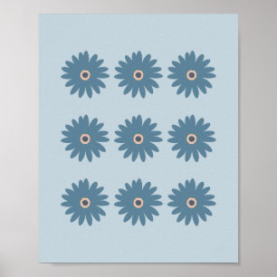 Poster Bleue Daisy