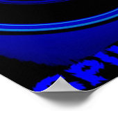 POSTER BLEUE DE COULEUR (Coin)