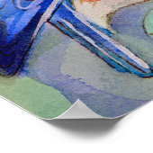 Poster Bleuet aux oeufs Aquarelle (Coin)