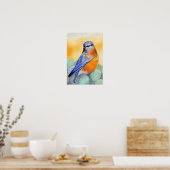 Poster Bleuet aux oeufs Aquarelle (Cuisine)