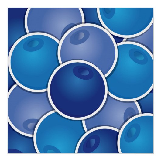 Poster Bleuet funky (Devant)