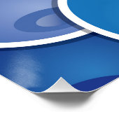 Poster Bleuet funky (Coin)