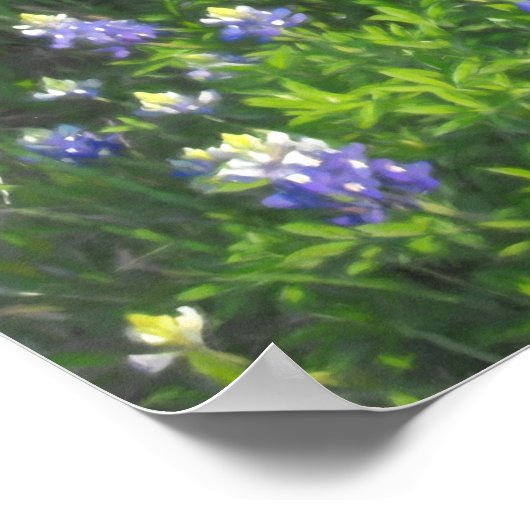 Poster Bleus côté route Imprimer (Coin)