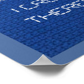 Poster - Bleus en Crochet (Coin)