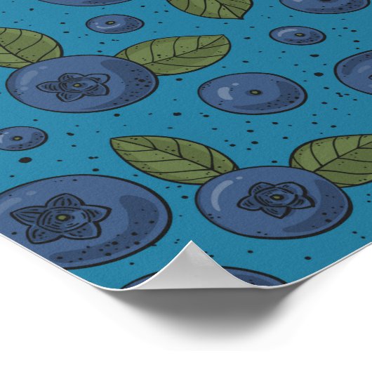 Poster Bleus sur bleu (Coin)