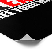 Poster Blexit sortie noire libérez votre esprit conservat (Coin)