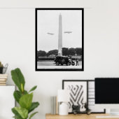 Poster Blimps près du monument de Washington 1924 (Bureau à domicile)