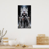 Poster Blind Blade - Gothique Sci-Fi Warrior Art (Cuisine)