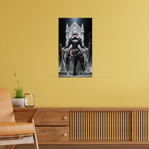 Poster Blind Blade - Gothique Sci-Fi Warrior Art