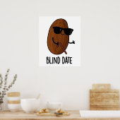Poster Blind Date Funny Fruit Pun (Cuisine)