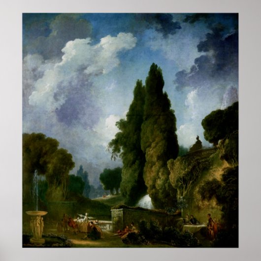 Poster Blind Man’s Bluff - Fragonard Rococo Art (Devant)