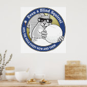 Poster Blind Squirrel Golf (Cuisine)