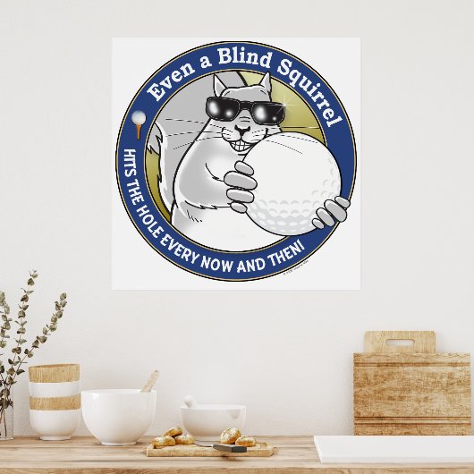 Poster Blind Squirrel Golf (Cuisine)