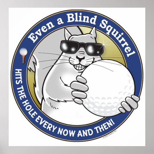 Poster Blind Squirrel Golf (Devant)