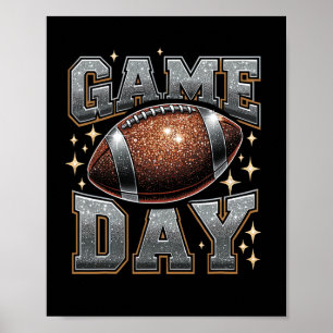 Poster Bling Football Lover Automne Automne Jeu Jour Foot