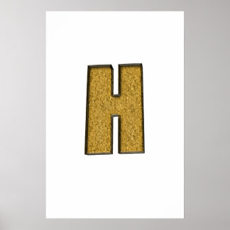 Poster Bling Gold H