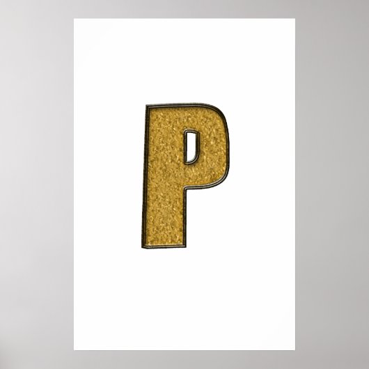 Poster Bling Gold P (Devant)