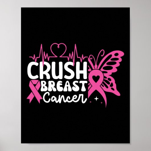 Poster Bling Pink Ribbon 2 (Devant)
