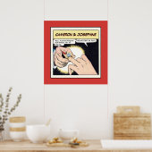 Poster Bling Style Bling Mariage rouge (Cuisine)