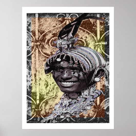 Poster Bling tribal (Devant)