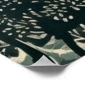 Poster Bliss Côtiers : Dessin Serene Sandy Beach Lino Cou (Coin)