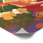 Poster Bliss de jardin mexicano-américain (Coin)