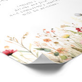 Poster  Blissful Boho Wildflower Wedding Open Bar  (Coin)